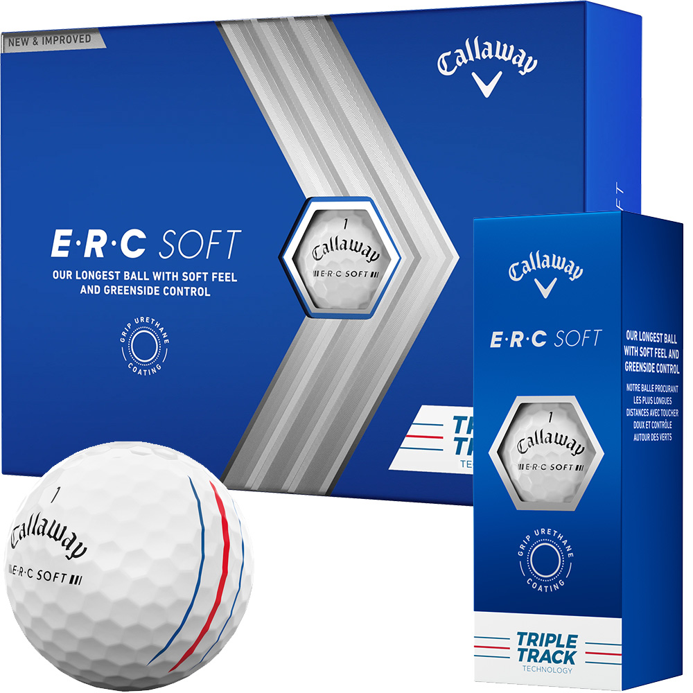 'Callaway ERC Soft Triple Track Golfball 3er weiss' von Callaway