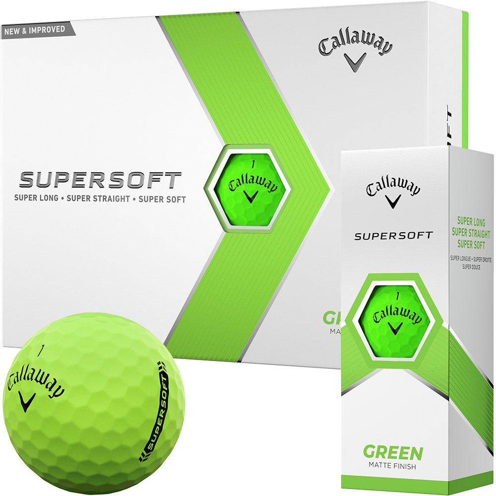 'Callaway Supersoft Golfball 12er matt grÃ¼n' von Callaway