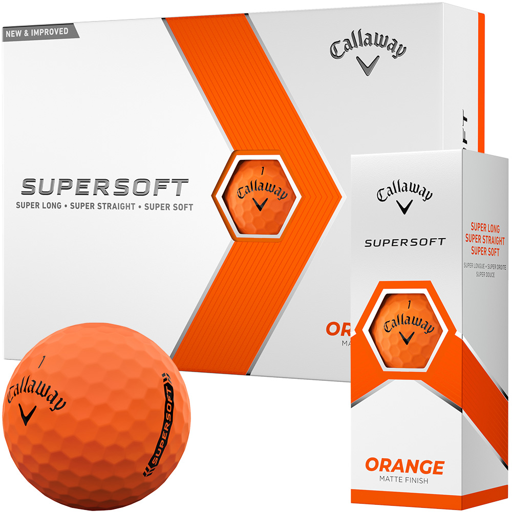 'Callaway Supersoft Golfball 12er matt orange' von Callaway