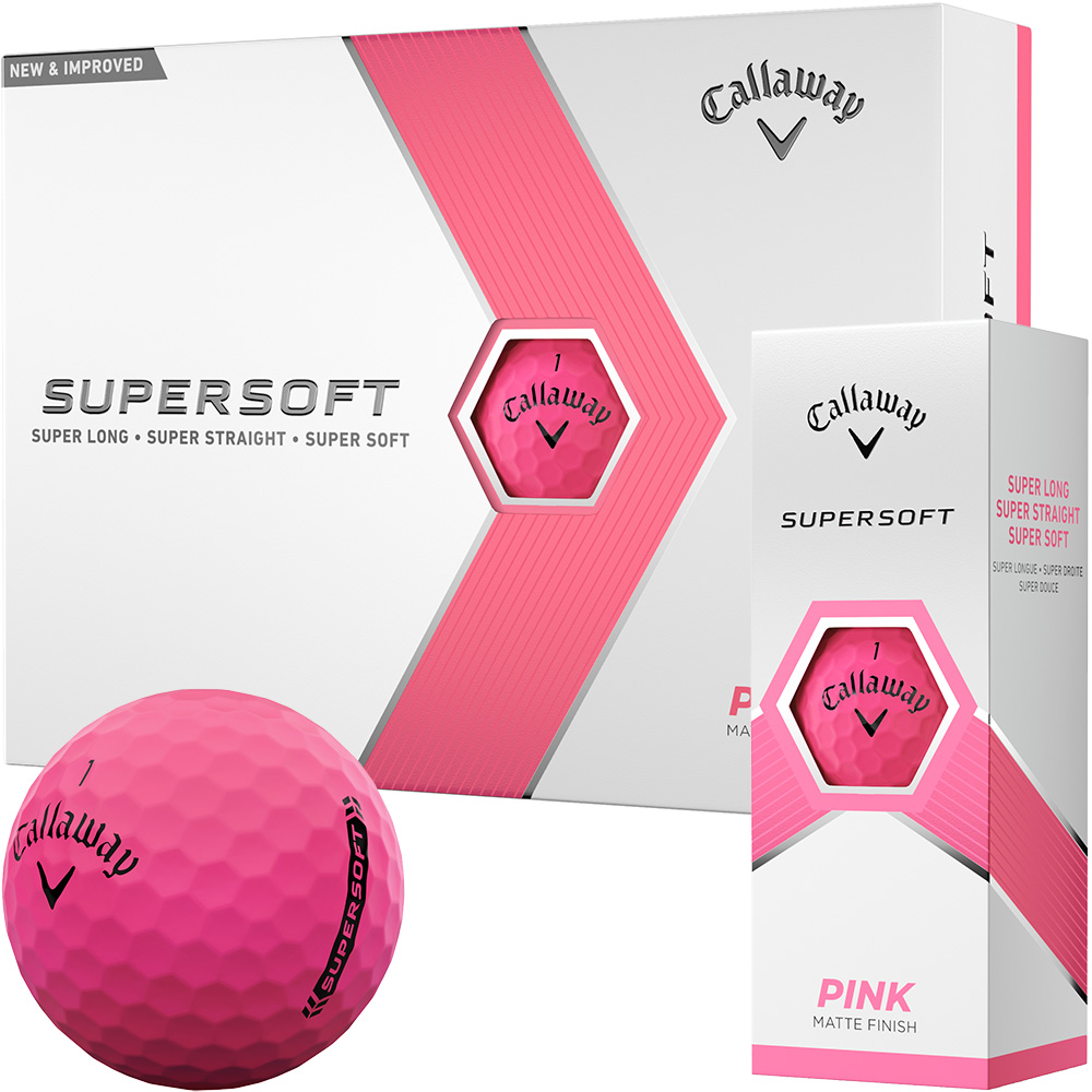 'Callaway Supersoft Golfball 12er matt pink' von Callaway