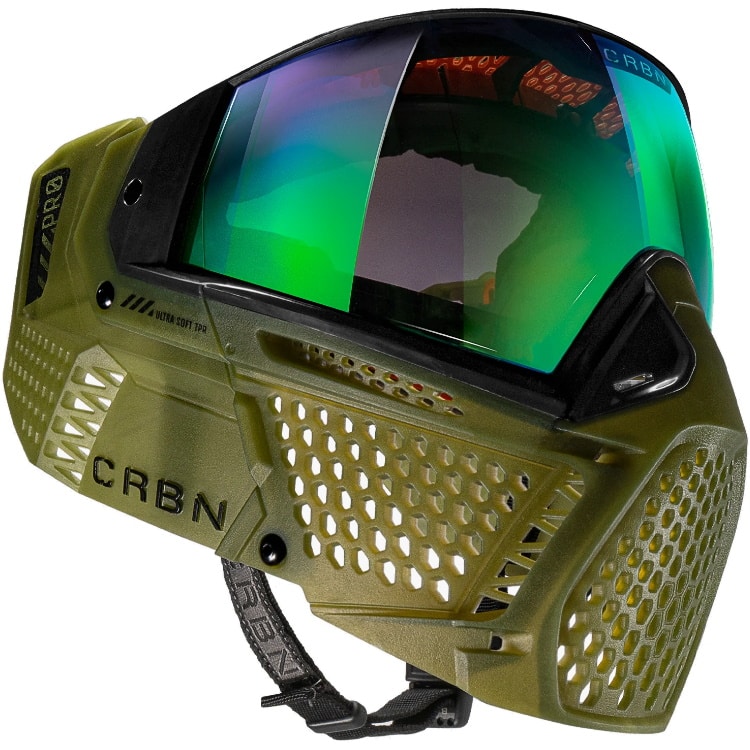 Carbon ZERO PRO Paintball Thermal Maske (Moss) More
