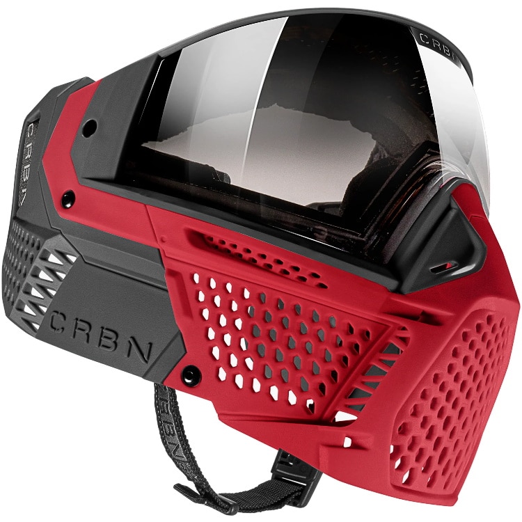 Carbon ZERO SLD Paintball Thermal Maske (Crimson) Less
