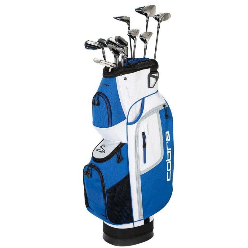 Cobra FLY XL Komplettset Herren | RH Driver 10,5°, 5 Fairway, 5 Hybrid, 6-9, PW, SW , Putter, Cart-Bag Stahl Regular