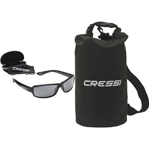 Cressi Ninja Schwimmend Sonnenbrille Erwachsene Polarisierte + Dry Bag Tek - Wasserdichte Taschen mit langem verstellbaren Schulterriemen, für Tauchen, Bootfahren, Kajak, Angeln, Rafting, Snowboarden