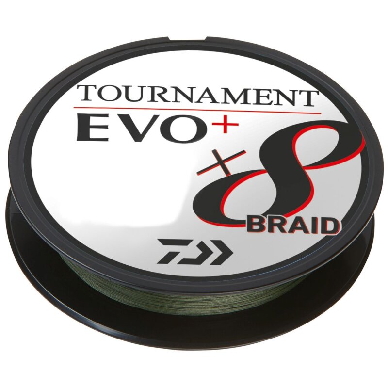 DAIWA Tournament X8 Braid EVO+ 0,14mm 10,2kg 900m Dark Green (0,17 € pro 1 m)