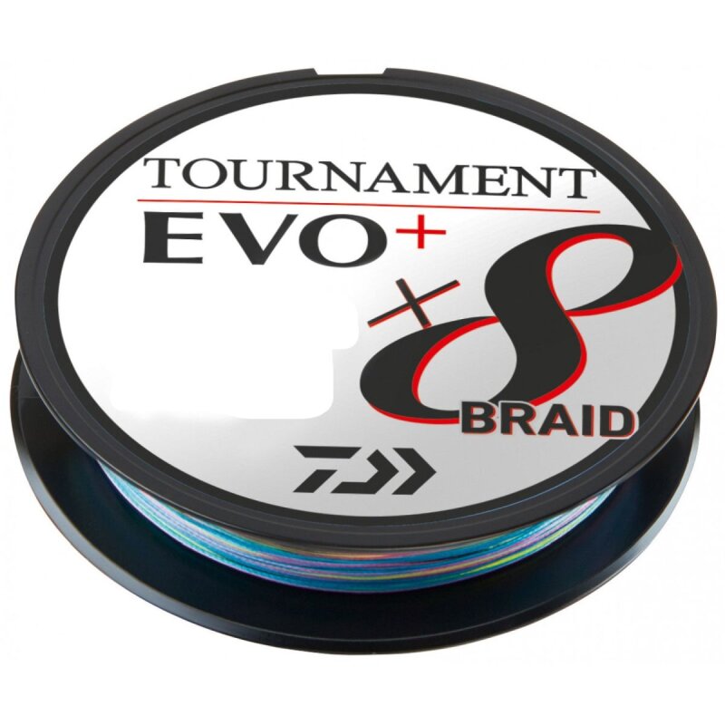 DAIWA Tournament X8 Braid EVO+ 0,2mm 18kg 300m Multi-Color (0,16 € pro 1 m)