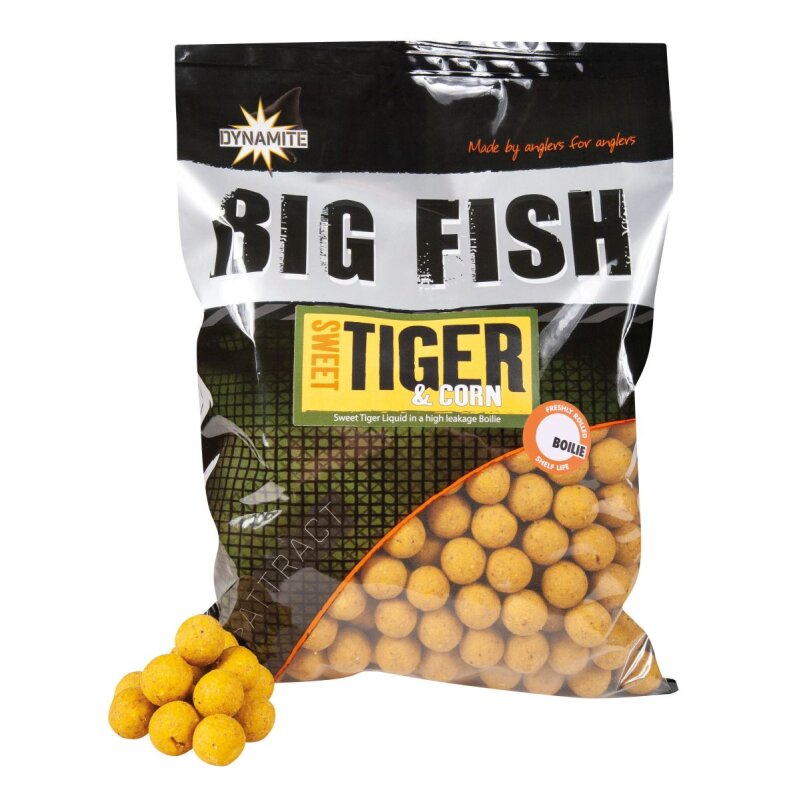 DYNAMITE BAITS Big Fish Boilies Sweet Tiger & Corn 20mm... (9,66 € pro 1 kg)