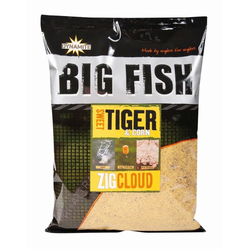 DYNAMITE BAITS Big Fish Zig Cloud Sweet Tiger & Corn 1,8kg (6,19 € pro 1 kg)
