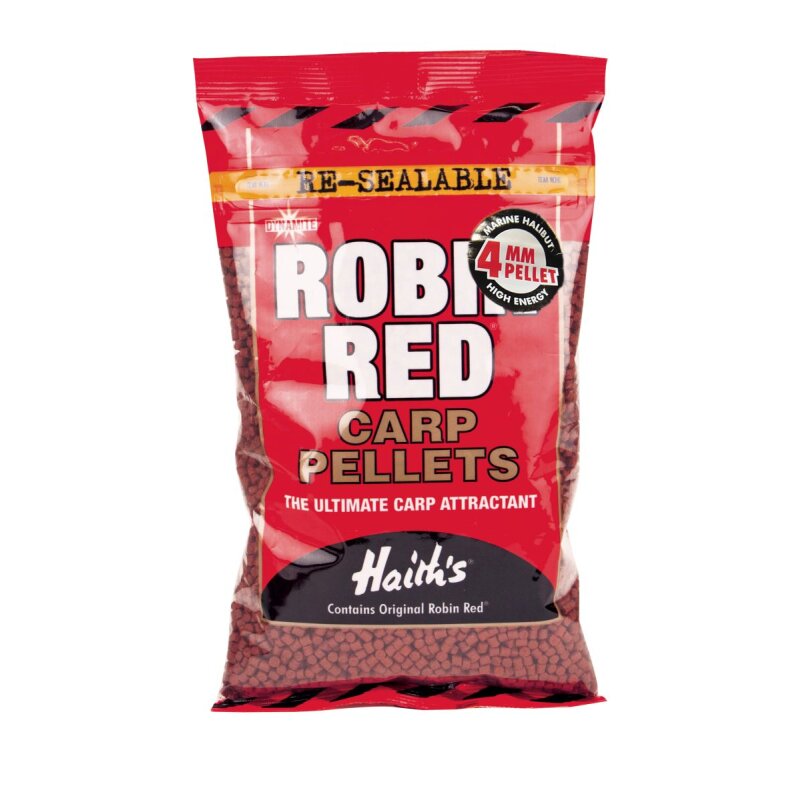 DYNAMITE BAITS Robin Red Carp Pellets 4mm 900g (8,27 € pro 1 kg)