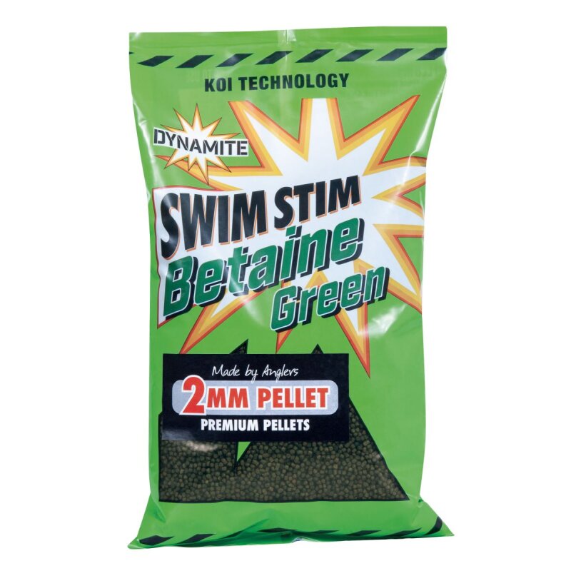 DYNAMITE BAITS Swim Stim Pellets Betaine Green 2mm 900g (7,28 € pro 1 kg)
