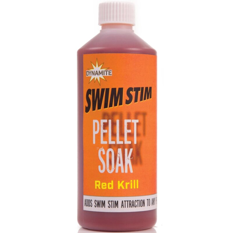 DYNAMITE BAITS Swim Stim Pellet Soak Red Krill 500ml (13,86 € pro 1 l)