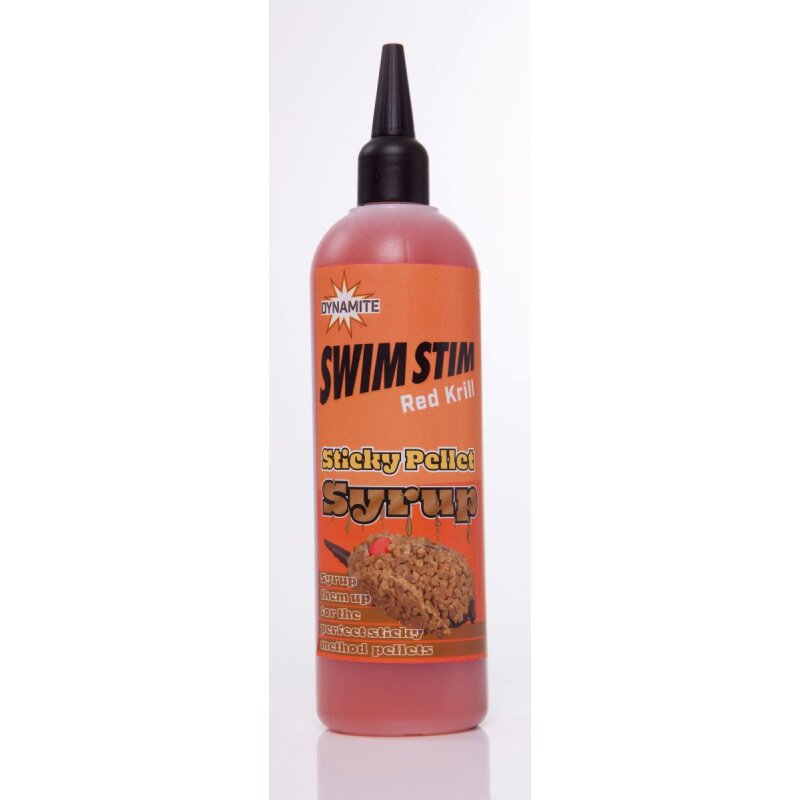 DYNAMITE BAITS Swim Stim Sticky Pellet Syrup Red Krill 300ml (26,20 € pro 1 l)