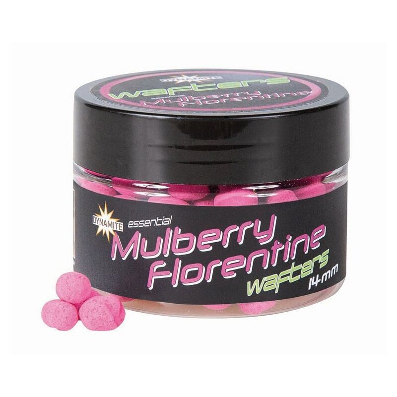 DYNAMITE BAITS Fluro Wafters Mulberry Florentine 14mm 50g (182,80 € pro 1 kg)