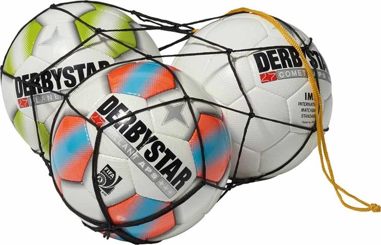 Derbystar Ballnetz Polyester schwarz 4101000000 Gr. für 3 Bälle