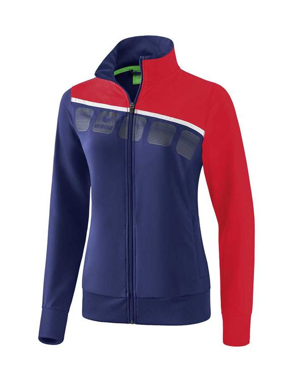 Erima 5-C Pr?sentationsjacke Damen new navy/rot/wei? 1011916 Gr. 42