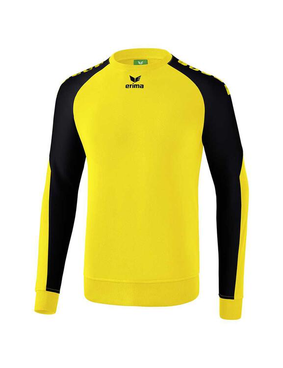 Erima Essential 5-C Sweatshirt Erwachsene gelb/schwarz 6071906 Gr. XL