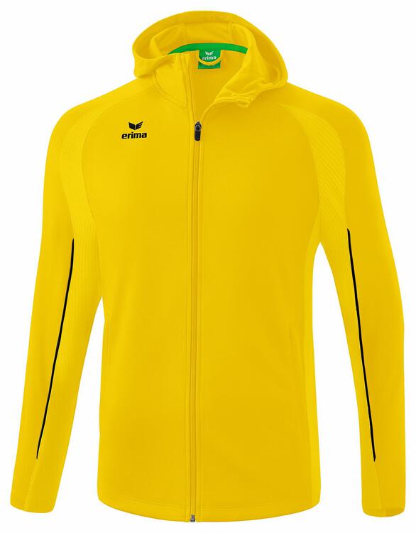 Erima LIGA STAR Trainingsjacke mit Kapuze Erwachsene gelb/schwarz...