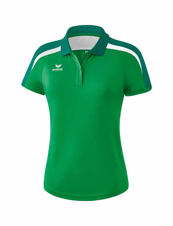 Erima Liga 2.0 Poloshirt smaragd/evergreen/wei? 1111833 Damen Gr. 42