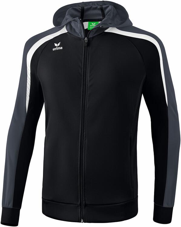 Erima Liga 2.0 Trainingsjacke mit Kapuze schwarz/wei?/dunkelgrau...