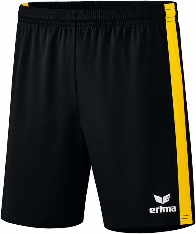 Erima Retro Star Shorts 3152104 schwarz/gelb - M