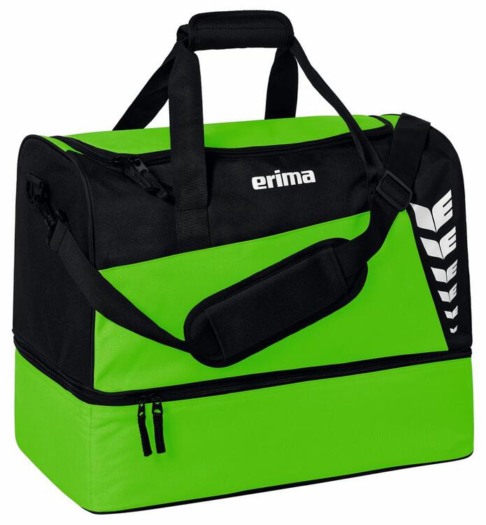 Erima SIX WINGS Sporttasche mit Bodenfach 7232315 green/schwarz -...
