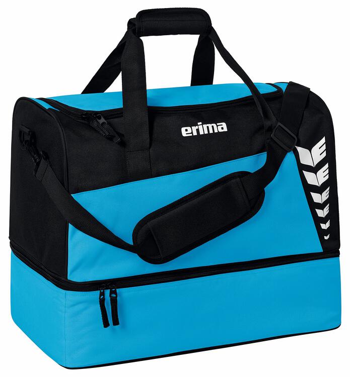 Erima SIX WINGS Sporttasche mit Bodenfach 7232316 curacao/schwarz -...