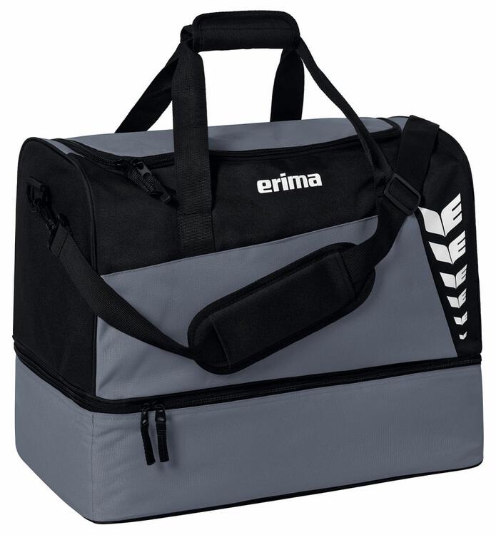 Erima SIX WINGS Sporttasche mit Bodenfach slate grey/schwarz Gr??e: S