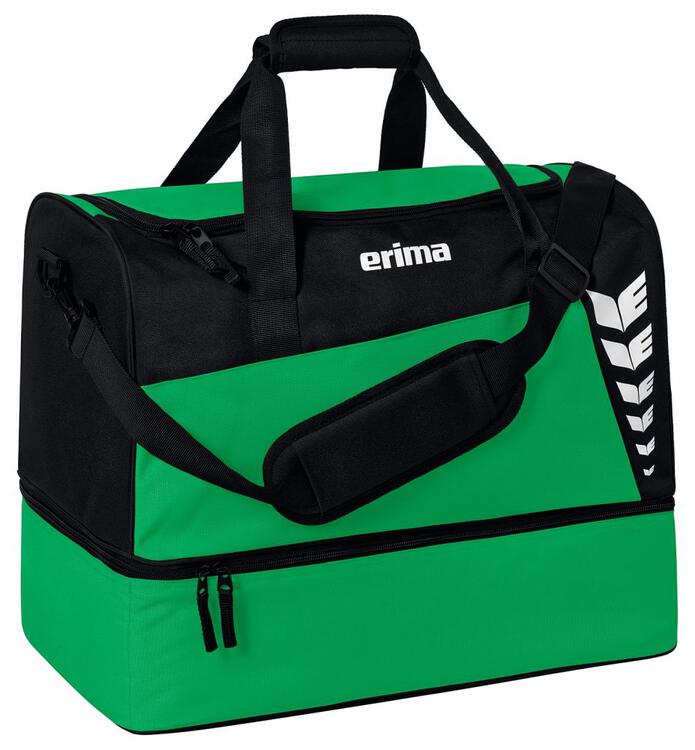 Erima SIX WINGS Sporttasche mit Bodenfach smaragd/schwarz Gr??e: S