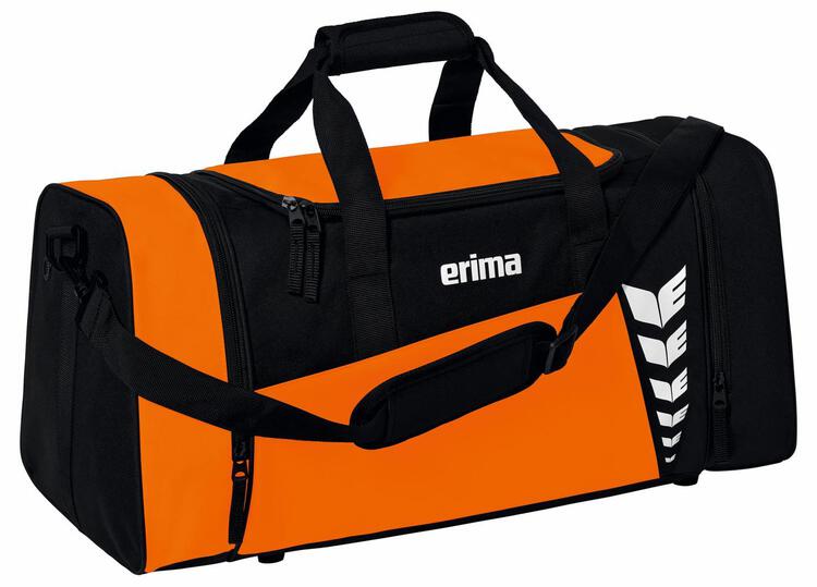 Erima SIX WINGS Sporttasche orange/schwarz Gr??e: M