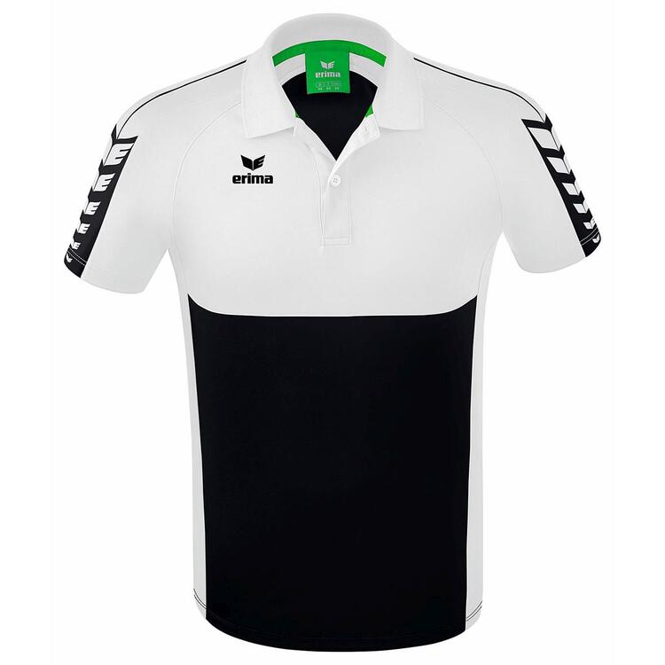 Erima Six Wings Poloshirt 1112201 schwarz/wei? M