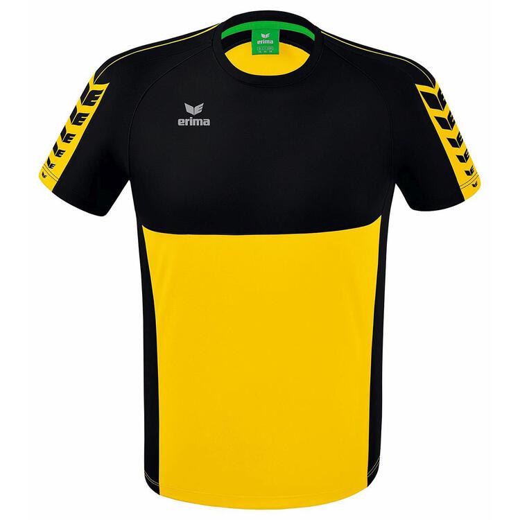 Erima Six Wings T-Shirt 1082205 gelb/schwarz XXL