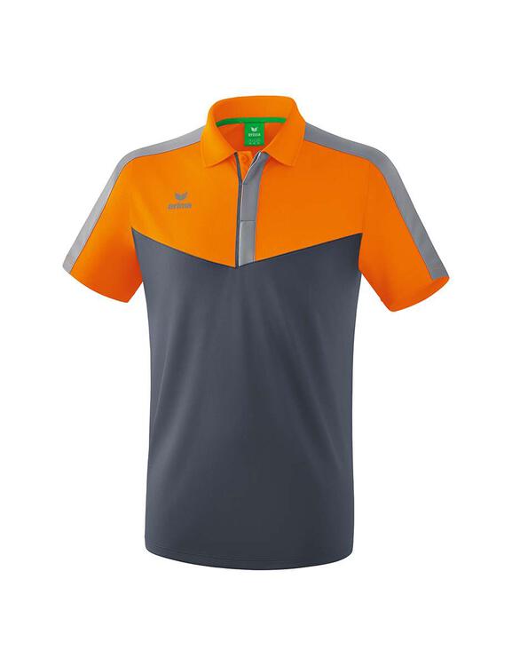 Erima Squad Poloshirt new orange/slate grey/monument grey...