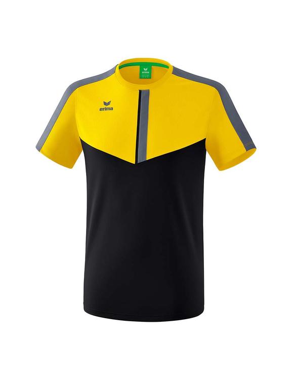 Erima Squad T-Shirt gelb/schwarz/slate grey Erwachsene 1082027 Gr. L