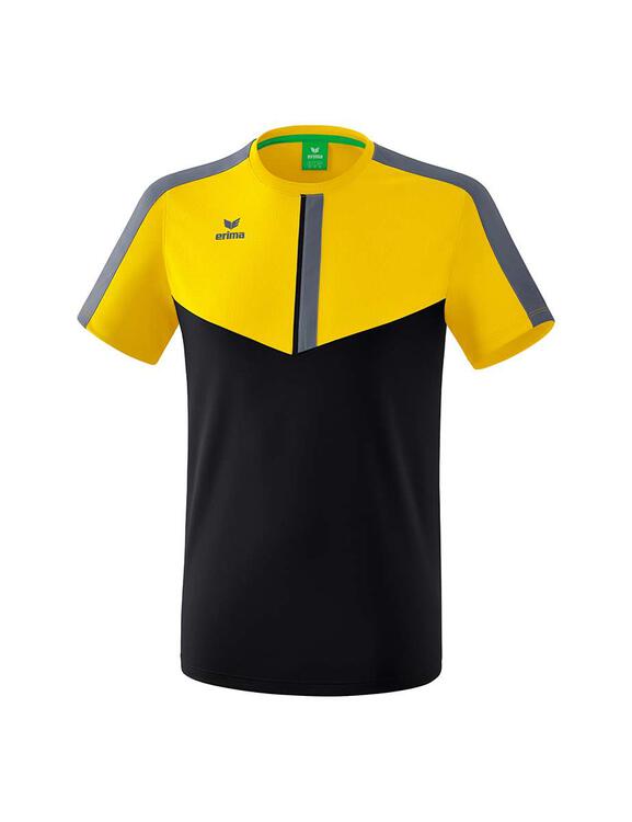 Erima Squad T-Shirt gelb/schwarz/slate grey Erwachsene 1082027 Gr. XL