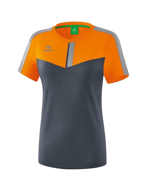 Erima Squad T-Shirt new orange/slate grey/monument grey Damen...