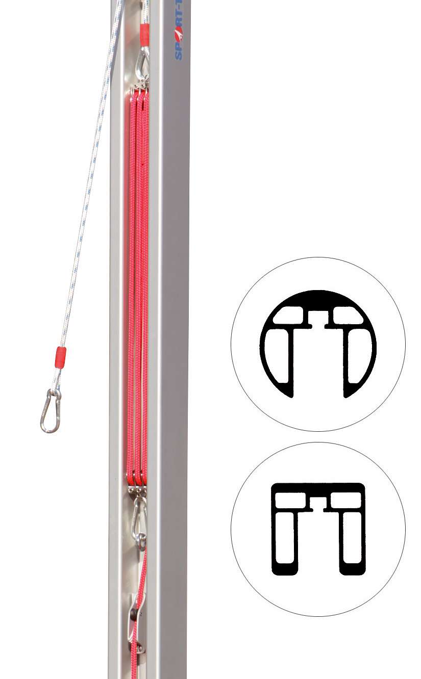 Ersatzspannvorrichtung Flaschenzug für Pfosten 80x80 mm und ø 83 mm, Für DVV II - Pfosten Ersatzspannvorrichtung Flaschenzug für Pfosten 80x80 mm und ø 83 mm, Für DVV II - Pfosten
