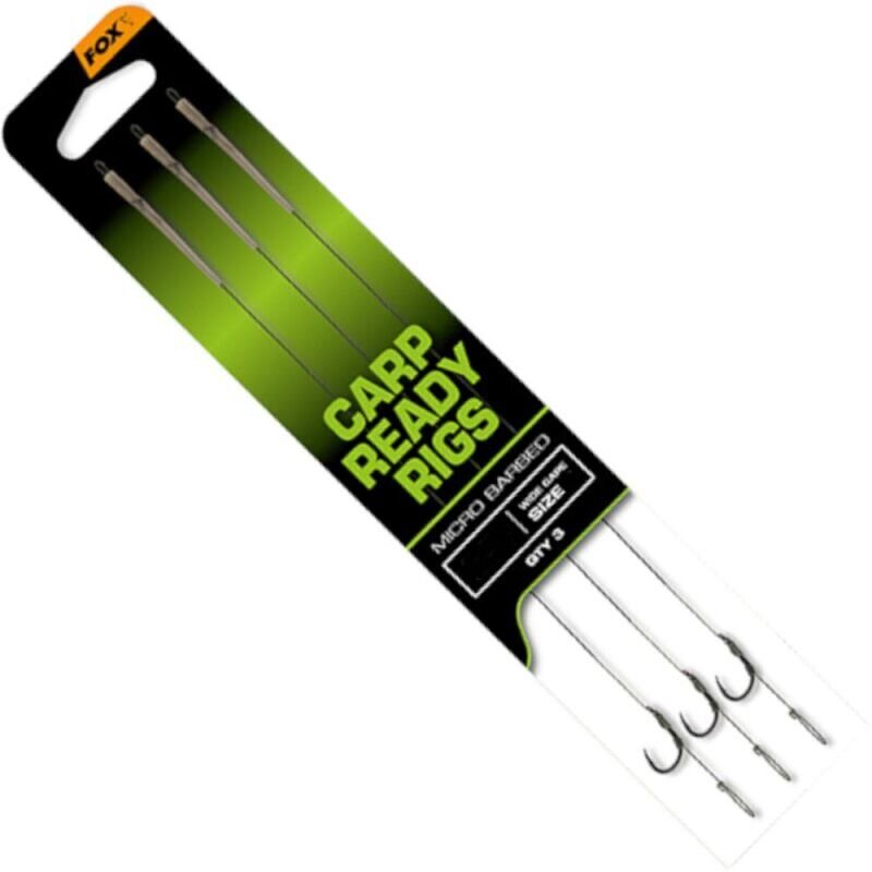 FOX Carp Ready Rigs Wide Gape Micro Barbed Gr.2 20cm 11,3kg 3Stk.