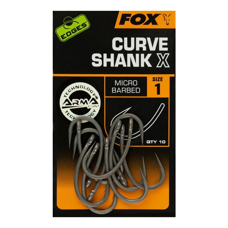 FOX Edges Curve Shank X Gr.1 10Stk.