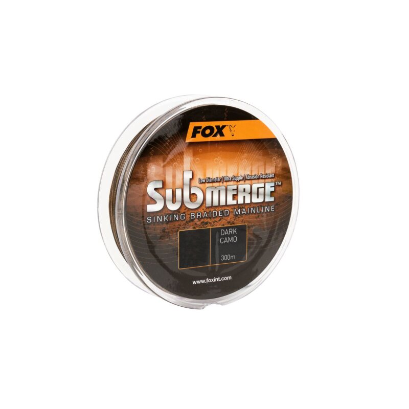 FOX Submerge Sinking Braided Mainline 0,16mm 11,3kg 600m... (0,13 € pro 1 m)