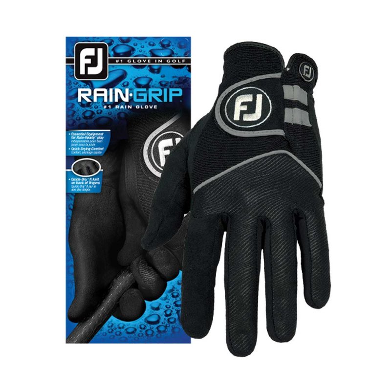 FootJoy RainGrip Golf-Handschuh Herren | LH - für die linke Hand L black