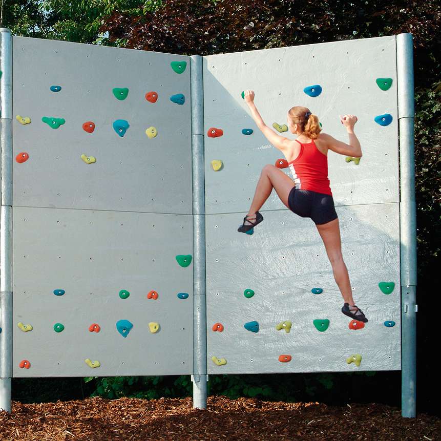 Maillith Boulderwand mit Schieferplattenstruktur, frei stehend, 2 Elemente - ca. 15 m² von Maillith