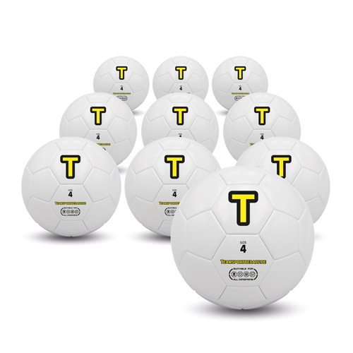 10er Set - Fußball Trainingsball (Gr. 4) von Teamsportbedarf.de