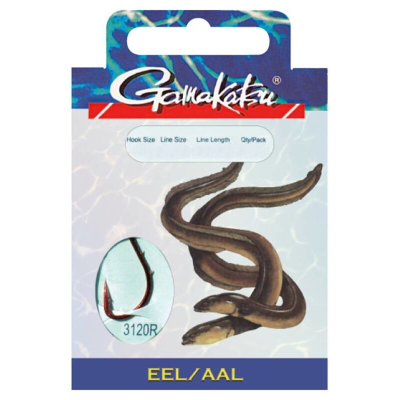 GAMAKATSU Hook LS-3120 Aal 70cm Gr.6 0,28mm Rot 10Stk. (5,57 € pro 1 m)