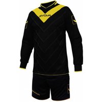 Givova Fußball Set Torwarttrikot mit Short Kit Sanchez schwarz/gelb von Givova