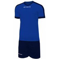 Givova Kit Revolution Fußball Trikot mit Shorts blau navy von Givova