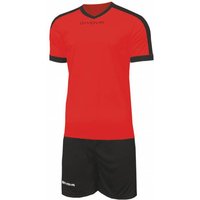 Givova Kit Revolution Fußball Trikot mit Shorts orange schwarz von Givova