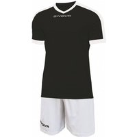 Givova Kit Revolution Fußball Trikot mit Shorts weiß schwarz von Givova
