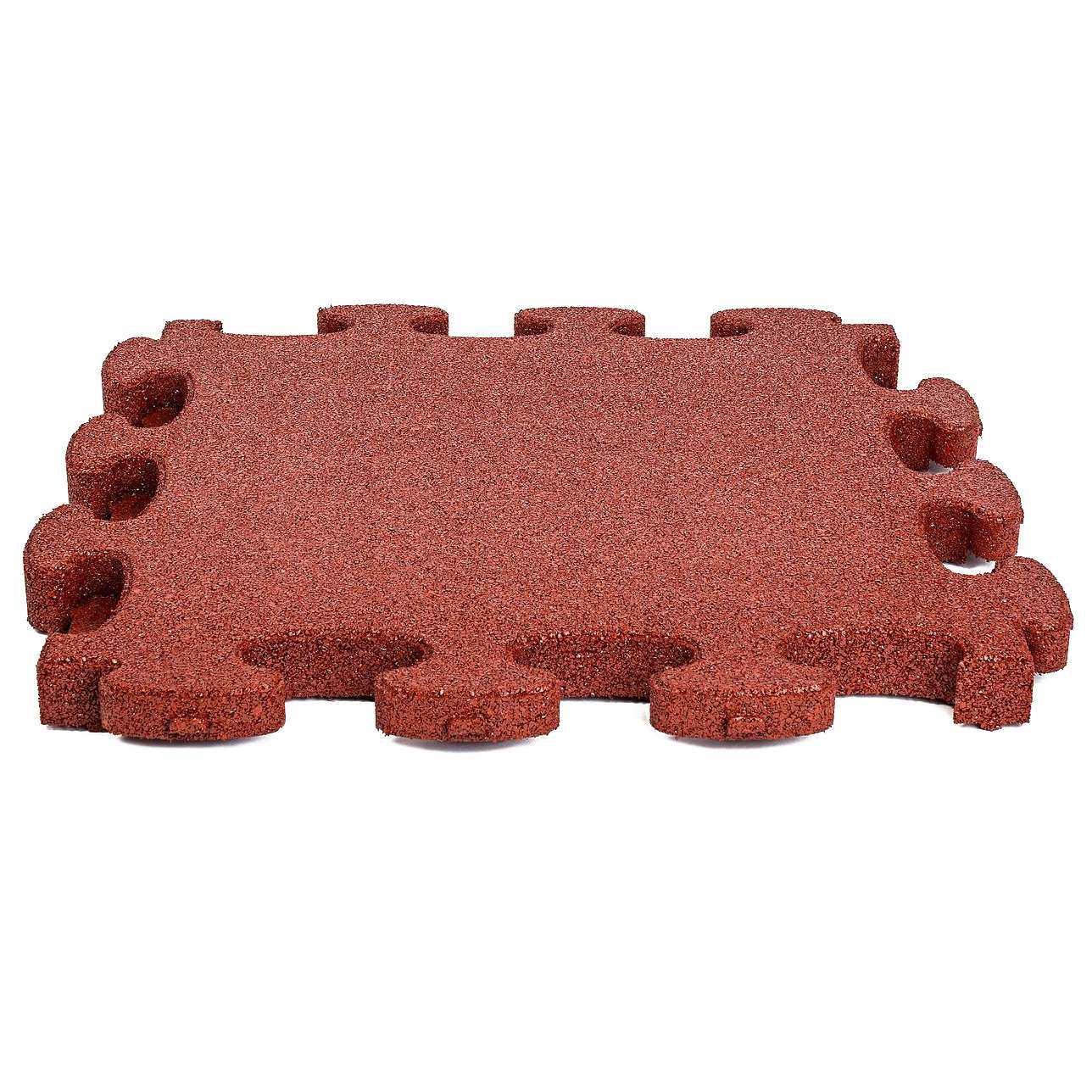 Gum-tech Fallschutzplatte "Puzzle mat 3D", Rot, 6 cm von Gum-Tech