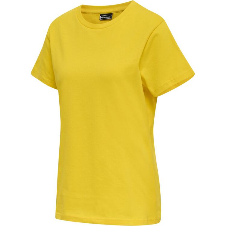 HUMMEL hmlRED BASIC T-SHIRT S/S WOMAN 215121-5021 EMPIRE YELLOW -...