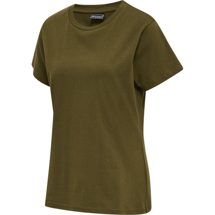 HUMMEL hmlRED BASIC T-SHIRT S/S WOMAN 215121-6086 DARK OLIVE - Gr. XS